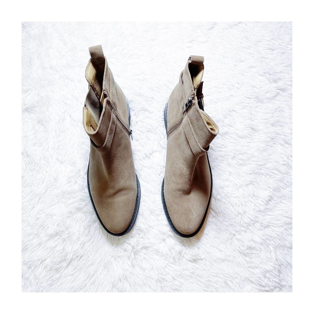 Franco Sarto Meridian Suede Brown Platform Boots SZ9